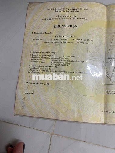 Bán nhà MT Lương Văn Can, Phường 2, Tp Vũng Tàu giá 3,3 tỷ ( TL )