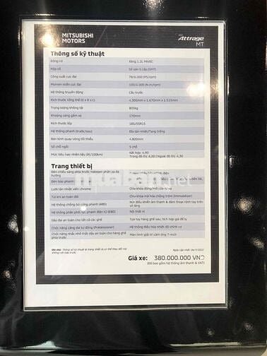 Mitsubishi Attrage 2025 1.2 MT