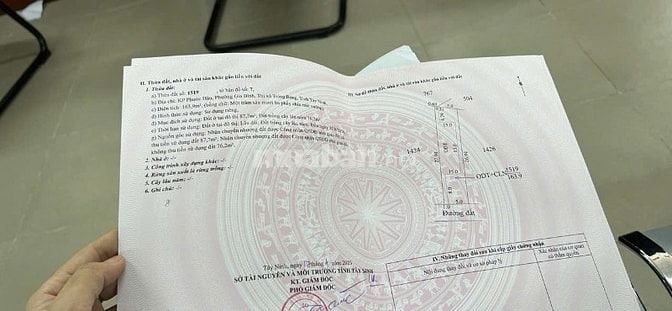 Chủ kẹt cần bán đất đẹp ngay trung tâm Trảng Bàng giá rẻ chỉ 740tr