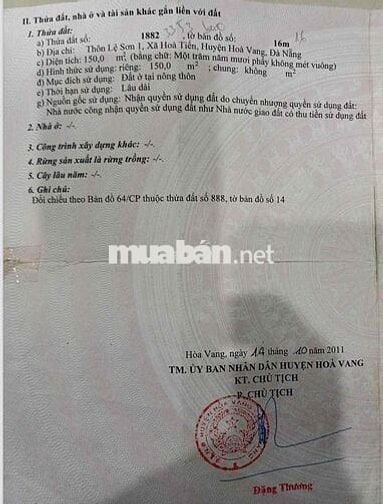 Chính chủ Bán lô đất đẹp gần chợ Lệ Trạch Hoà tiến giá rẻ