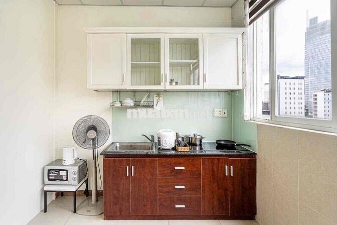 CHDV 1 PHÒNG NGỦ TÁCH BẾP FULL NỘI THẤT NGAY PHỐ NHẬT THÁI VĂN LUNG QU