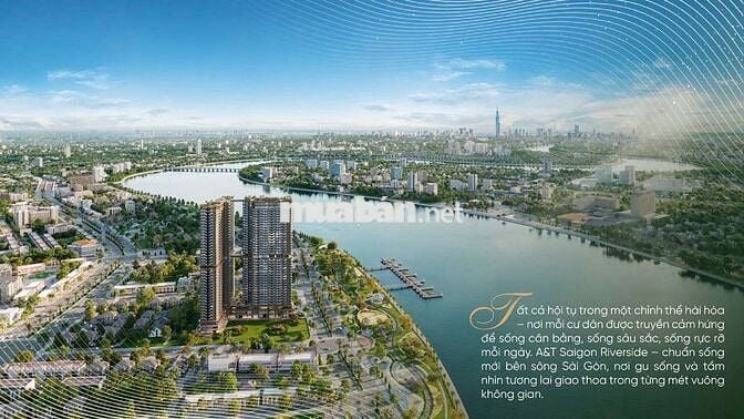DỰ ÁN A&T SAIGON RIVERSIDE , CĂN HỘ CAO CẤP VEN SÔNG SÀI GÒN , 2PN 1WC