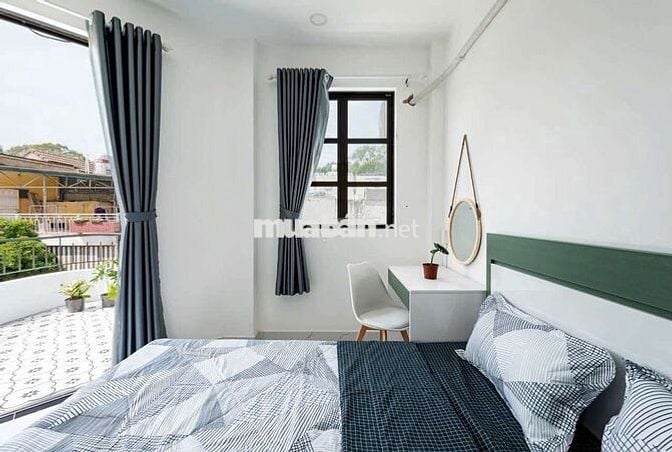 CHUNG CƯ MINI FULL NỘI THẤT BAN CÔNG LỚN MÁY GIẶT RIÊNG PHƯỜNG 5 GÒ TÉ