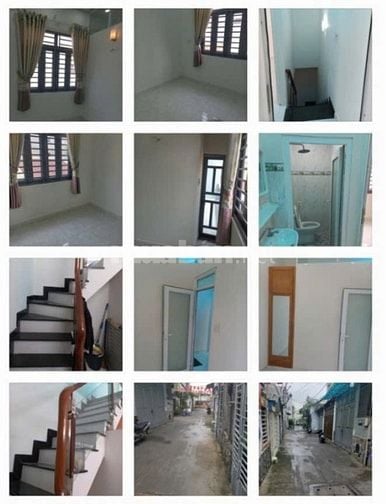 Bán nhà đúc 1 trệt, 1 lầu, hẻm thông đg 59P14 GV giá 2,9 Tỷ