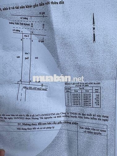 BÁN LÔ ĐẤT MẶT TIỀN ĐƯỜNG CHÍNH