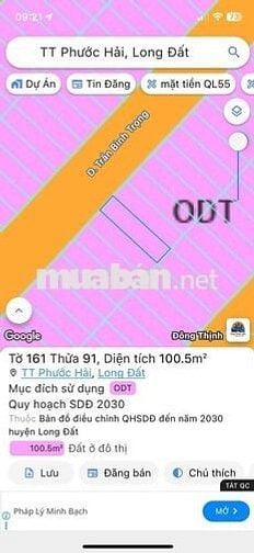 Đất Lộc An - Đất Đỏ- Gần Bờ Biển
Diện tích: 7x20 (140m2 full thổ cư):