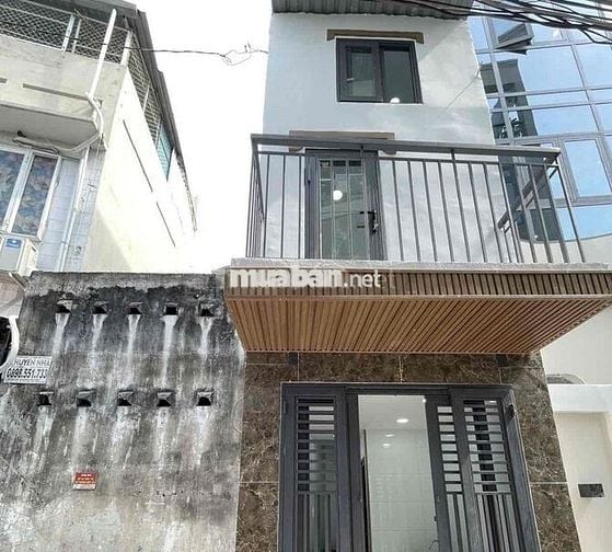 Nhà nhỏ shr 3 tầng hẻm 3m thông ko lộ giới quy hoạch vay Bank 500tr