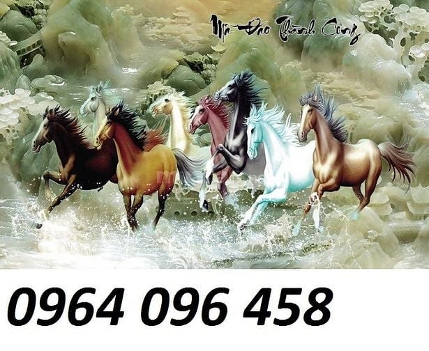 tranh gạch 3d phong thủy mã đáo thành công - VCX4