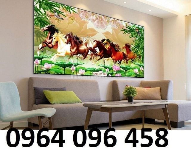 tranh gạch 3d phong thủy mã đáo thành công - VCX4
