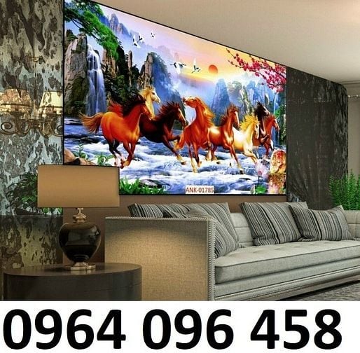 tranh gạch 3d phong thủy mã đáo thành công - VCX4