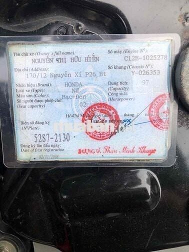 Cần bán xe Wave đời 2008