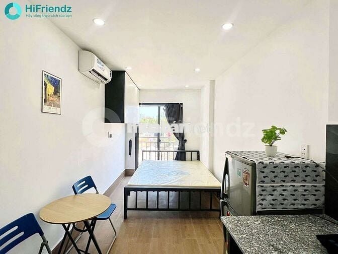 STUDIO CỬA SỔ BAN CÔNG_MÁY GIẶT RIÊNG, THANG MÁY, FREE XE, HẺM LỚN