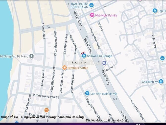 Bán đất 100m2 vuông vức mt Phạm Đình Bân, Hoà Quý, NHS