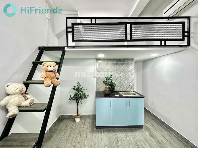 Duplex cho thuê bancol cửa sổ trời thoáng giá rẻ gần lotte mart