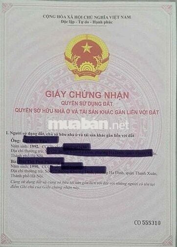 Bán CCMN Mặt Phố Có Sổ Hồng Chung Phôi Riêng - Khương Đình, Thanh Xuân