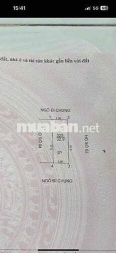BÁN NHANH LÔ ĐẤT NGỌC THUỴ LONG BIÊN 33M2 GIÁ 4,568 TỶ