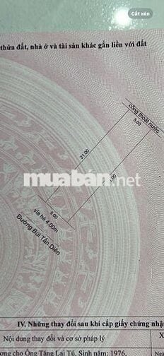 🏩 Bán đất mt đường 10m5 Bùi Tấn Diên, 105m2, giá 4.x tỷ tl