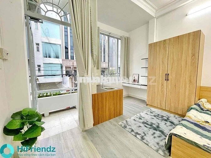 Studio Ban công- 30m2 - Full Nội Thất- Khu Sân Bay - Cv Gia Định
