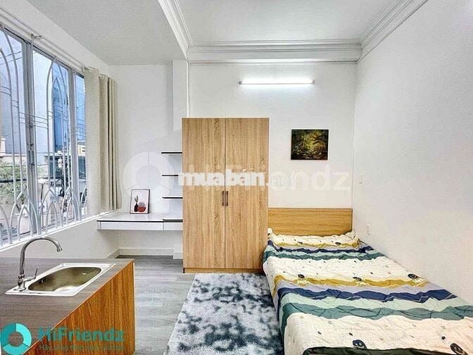 Studio Ban công- 30m2 - Full Nội Thất- Khu Sân Bay - Cv Gia Định