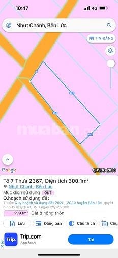 Cần bán miếng đất hóc 2 mặt tiền 