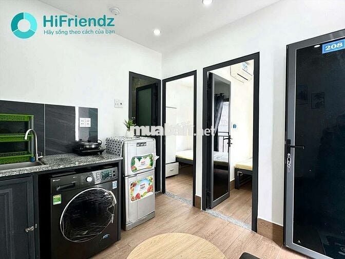 Căn hộ 2pn ban công full nội thất mới Âu Dương lân sát cầu chữ y