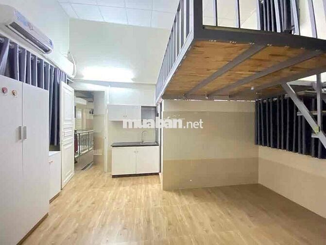 PHÒNG TRỌ THANG MÁY SIÊU RỘNG GÁC CAO 2m3 gần iuh cv làng hoa