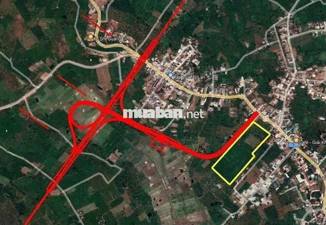 Đất sổ hồng, thổ cư mặt tiền Tỉnh lộ 725 xã Tân Châu, Di Linh,Lâm Đồng