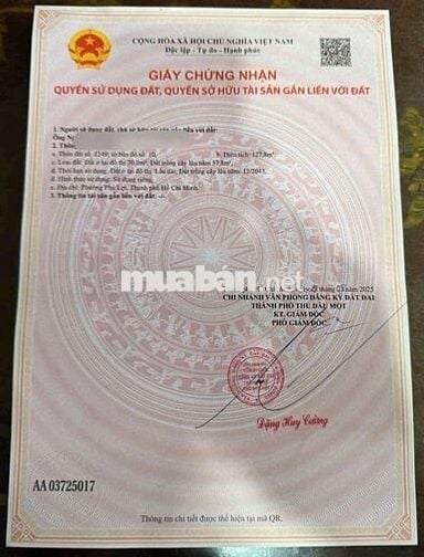 ✨Đầu tư siêu lợi nhuận–Đất Phú Lợi, 1 xẹt Nguyễn Văn Trỗi–Giá 3tỷ250!