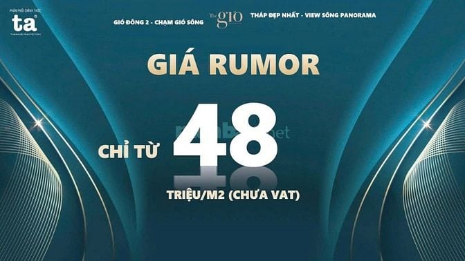 CĂN HỘ THE GIO 3 MẶT VIEW SÔNG