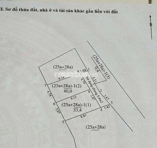 Bán đất thổ cư , nhỉnh 3 tỷ × 40m, ô tô vào đất, cách 1 nhà ô tô tránh