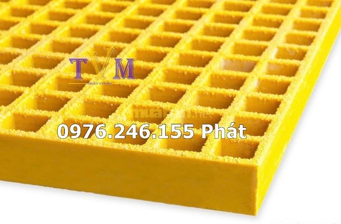frp grating , thang cáp frp, stair nosing màu vàng kháng hoá chất 