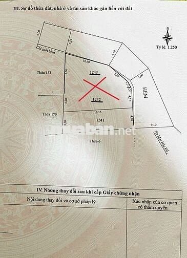 BÁN LÔ ĐẤT MAI HẮC ĐẾ, TRUNG TÂM P6 ĐÀ LẠT -Diện tích:162,88m