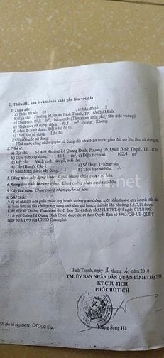 Lô Góc 2MT Tuyến Đường Huyết Mạch Quận Bình Thạnh