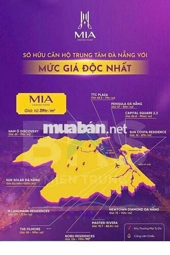 *** CĂN HỘ 2PN, 63M2, GIÁ CHỈ TỪ 800 TRIỆU MIA CENTER POINT