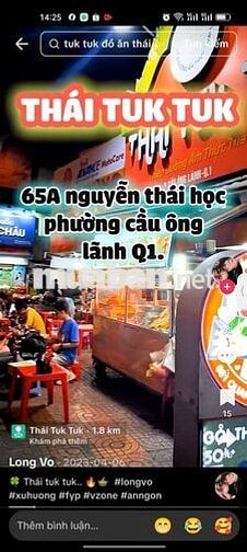 Cho thuê mặt bằng mặt tiền đường Nguyễn Thái Học, Quận 1