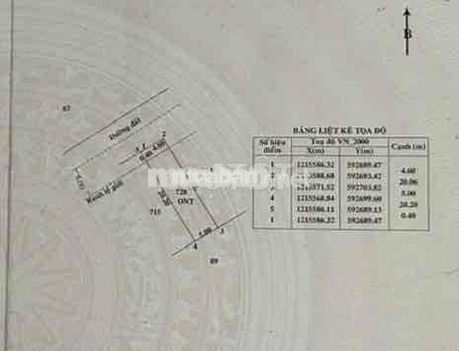 BÁN ĐẤT FULL THỔ CƯ, CỦ CHI. 105m2