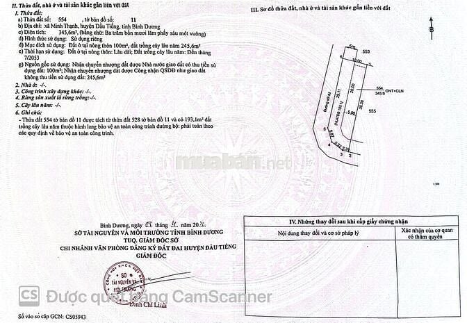 Đất lô góc sau Chợ Thái Bình - Dầu Tiếng - HCM giá đầu tư
