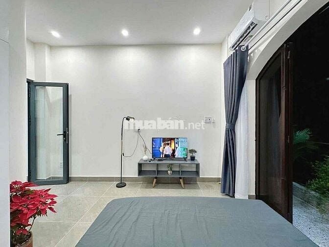 Cho Thuê 1PN 55m2 Mới 100% Bình Thạnh_Máy giặt riêng_Thang máy_Ban Côn