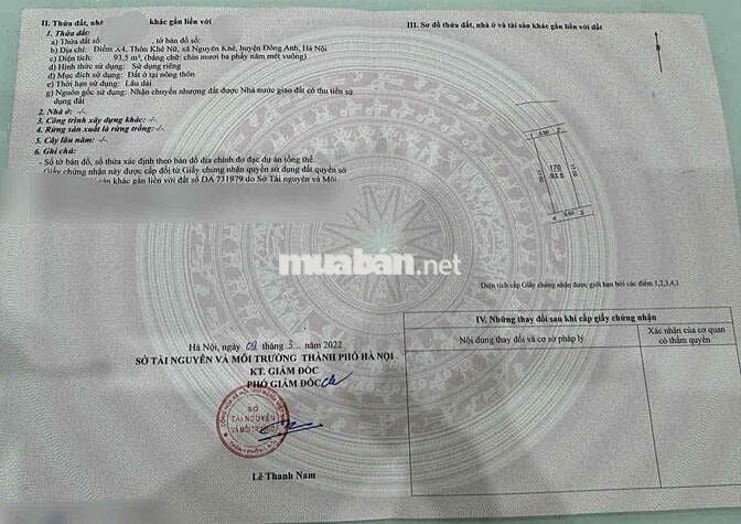 🔥 CHÍNH CHỦ GỬI BÁN – ĐẤT ĐẤU GIÁ ĐẸP KHÊ NỮ, NGUYÊN KHÊ, NAY LÀ XÃ PH