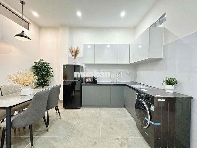 Cho Thuê 1PN 55m2 Mới 100% Bình Thạnh_Máy giặt riêng_Thang máy_Ban Côn