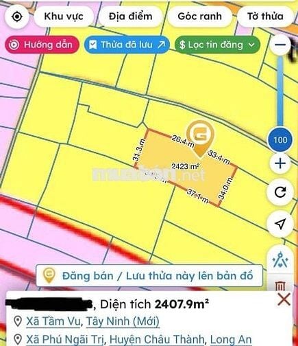 (Chính chủ) cần bán 2công4 đất lúa tại Châu Thành, Long An cũ