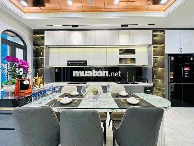 NHÀ MẶT TIỀN LUXURY 80m2 4pn 5wc đường số 4 p16 Gò Vấp