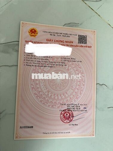 LK9-20 giãn dân Hào Xuyên - Yên Mỹ - Hưng Yên