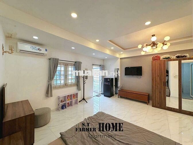 Căn hộ Studio bếp mở không gian siêu thoáng không bám mùi
