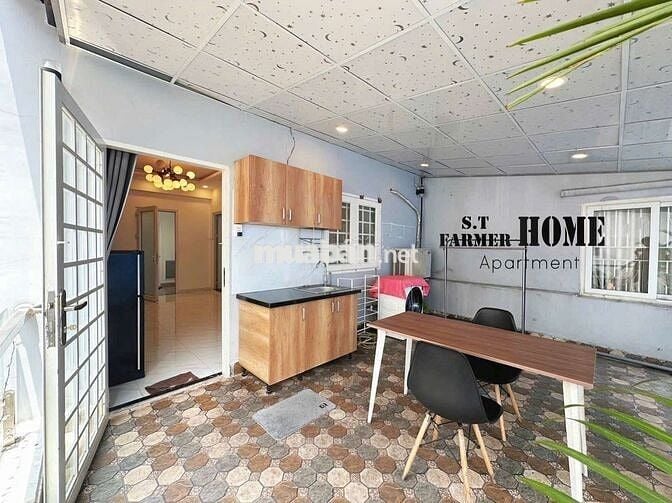 Căn hộ Studio bếp mở không gian siêu thoáng không bám mùi