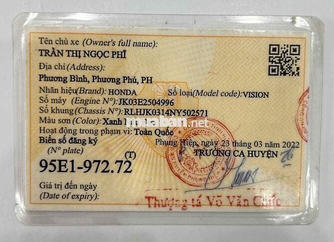 Vision Smkey, Đk 2022, odo 18.000, Bst, Zin Đẹp.