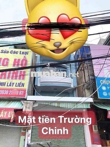 NHÀ MẶT TIỀN ĐƯỜNG TRƯỜNG CHINH 3 TẦNG DÒNG TIỀN 23TR/ T VỊ TRÍ ĐẸP