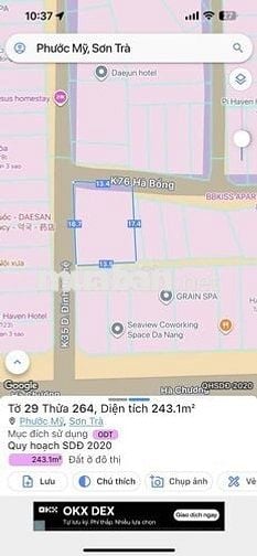 Lô Đất Biển Khủng 243m2  HÀ BỔNG _ HÀ CHƯƠNG _ XÂY KHÁCH SẠN , CH
