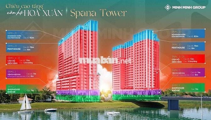 Căn hộ Spana tower cầu Hoà Xuân Đà Nẵng