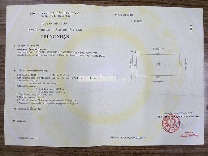 CHÍNH CHỦ CẦN BÁN NHANH LÔ ĐẤT